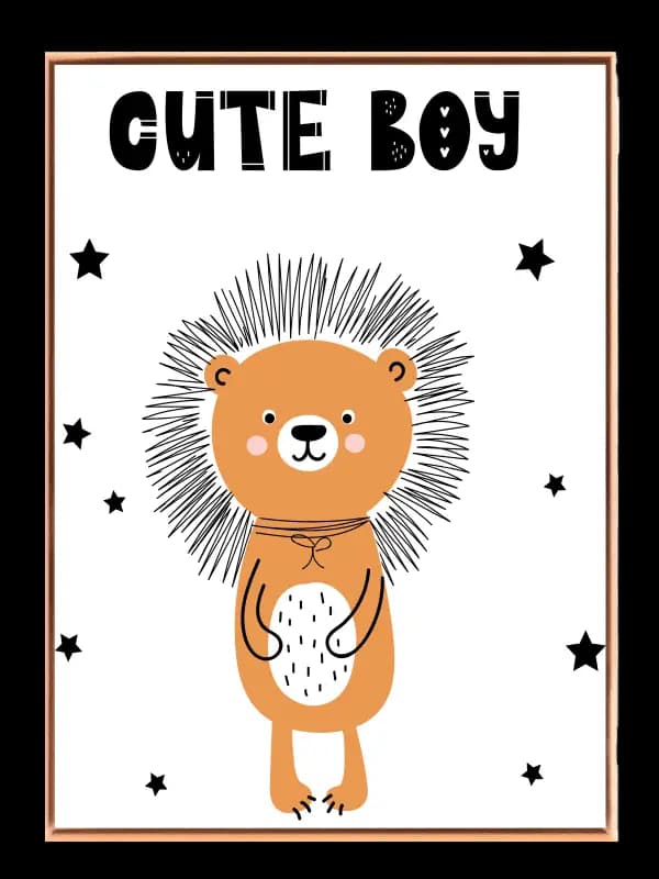 Playful Little Lion Plakat