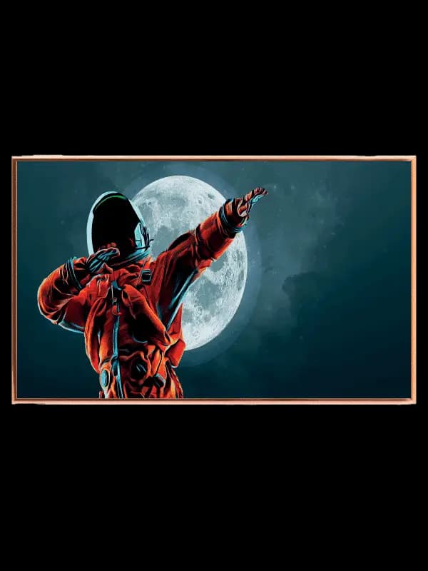Playful Space Explorer Dab Plakat
