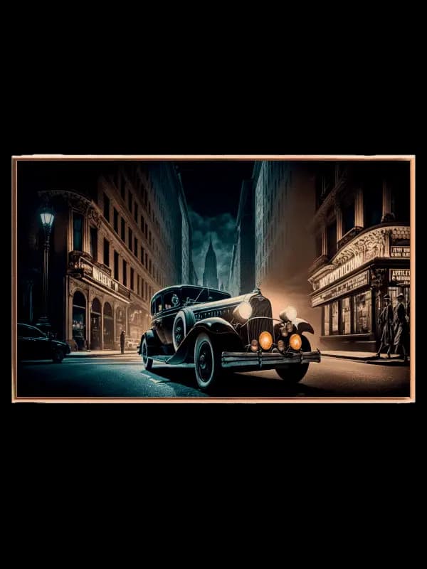 Vintage Car Adventure Plakat