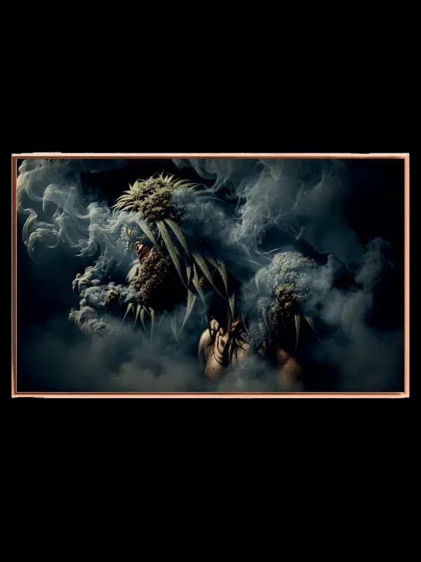 Mysterious Smoky Forest Spirit Plakat