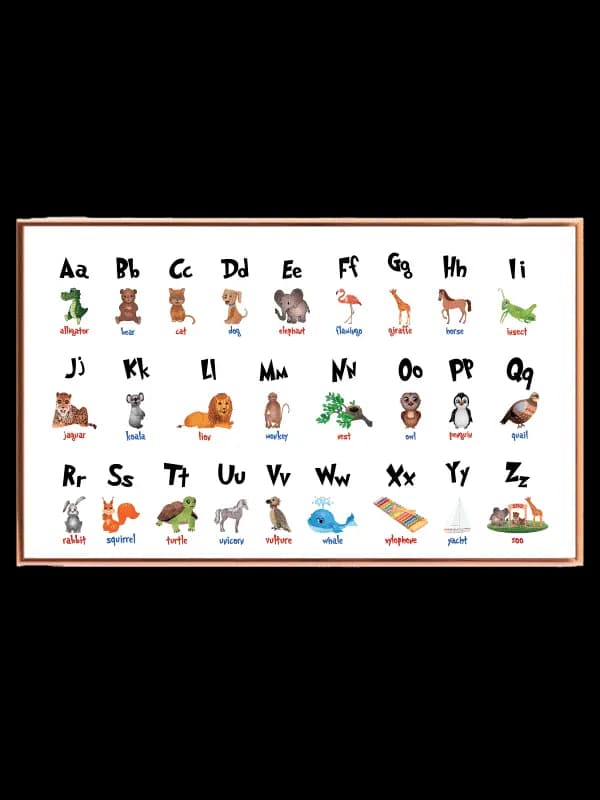 Playful Alphabet Animals Plakat