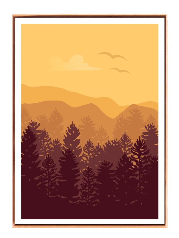 Golden Forest Layers Plakat