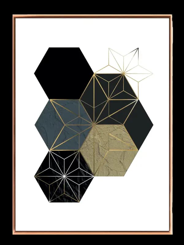 Hexagonal Prism Layers Plakat