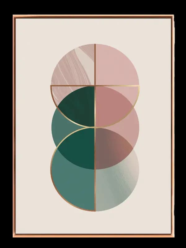 Marbled Circle Harmony Plakat
