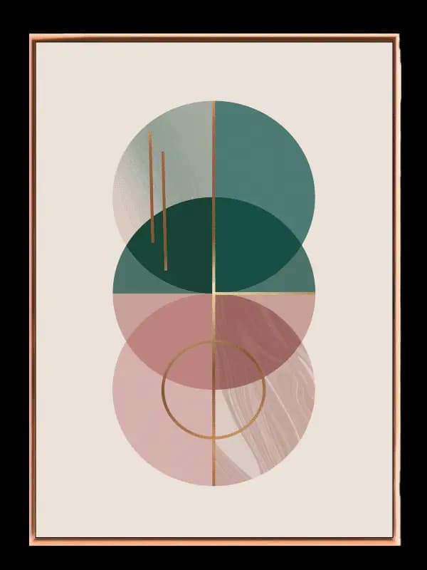Overlapping Circles Harmony Plakat