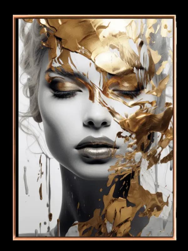 Golden Veil Face Plakat