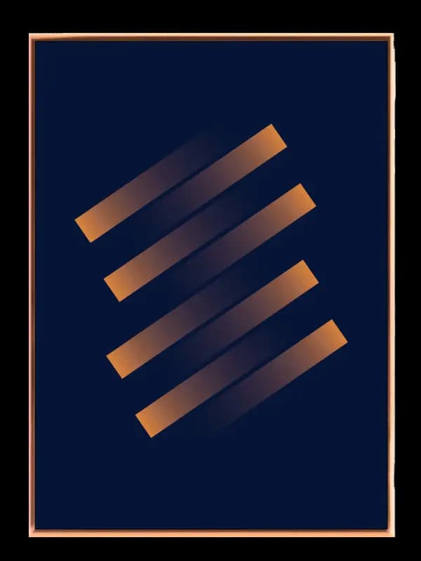 Gradient Bar Layers Plakat
