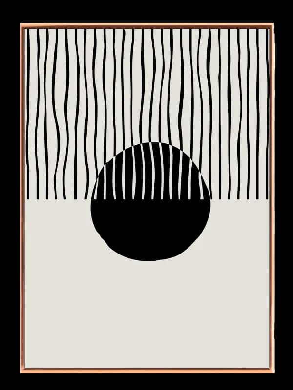 Wavy Veins Sphere Plakat