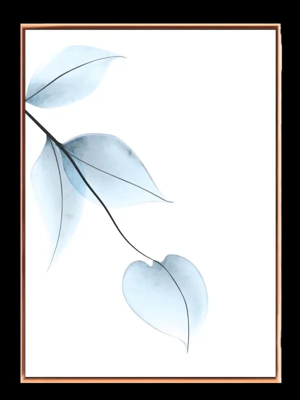 Icy Veined Leaves Plakat