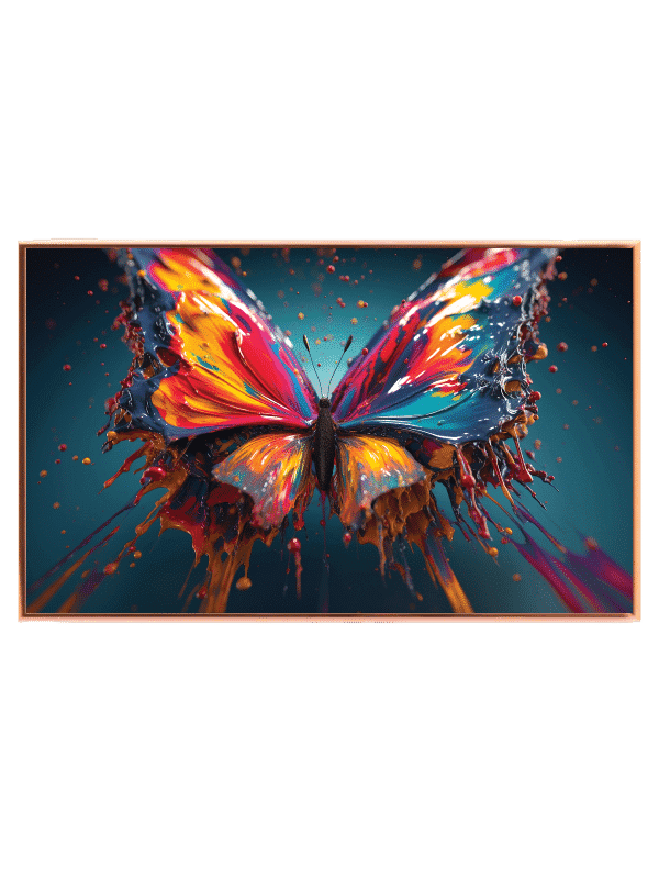 Vivid Paint Splash Butterfly Plakat