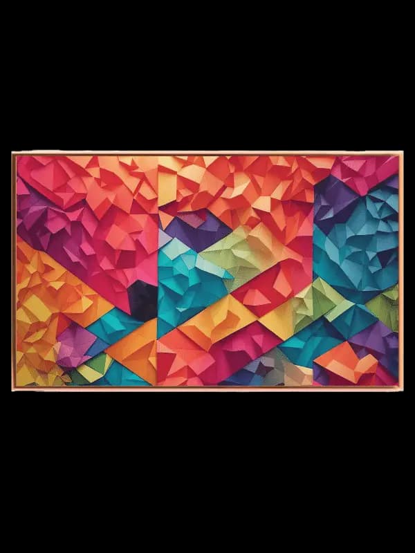 Prismatic Color Facets Plakat