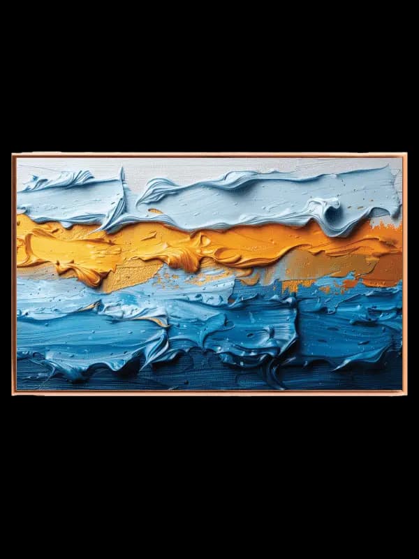 Aqua Flame Layers Plakat