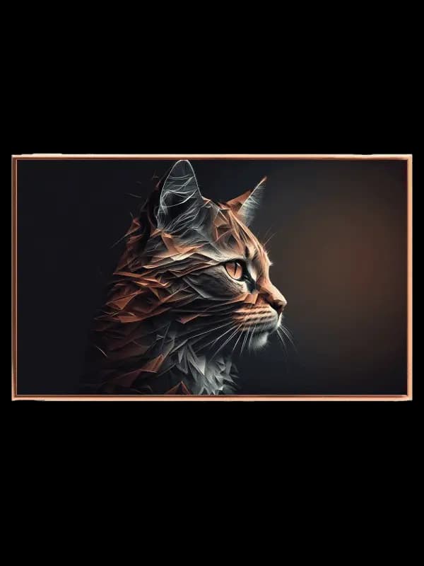 Tabby Cat Profile Plakat