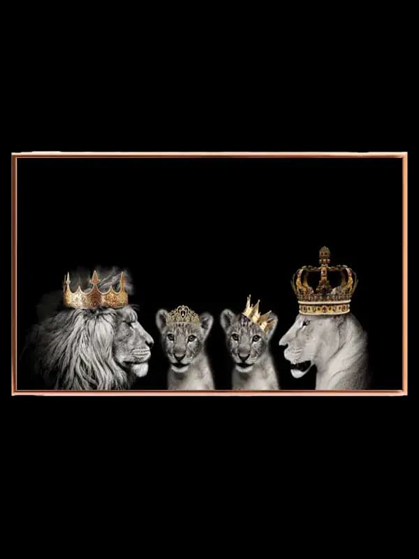 Lion Family Crowns Plakat