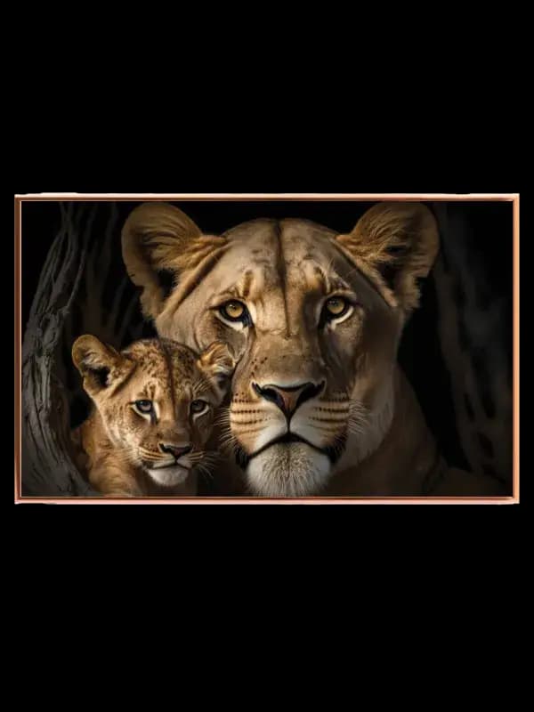 Lioness With Plakat