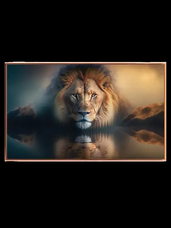 Lion Reflection Plakat