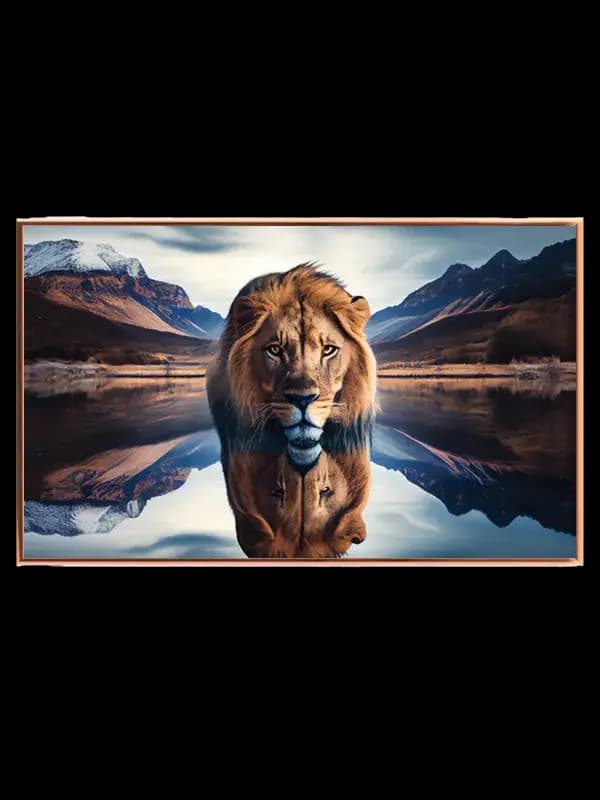 Lion Mountain Reflection Plakat