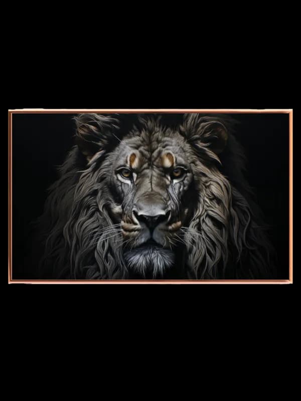 Lion Dark Background Plakat