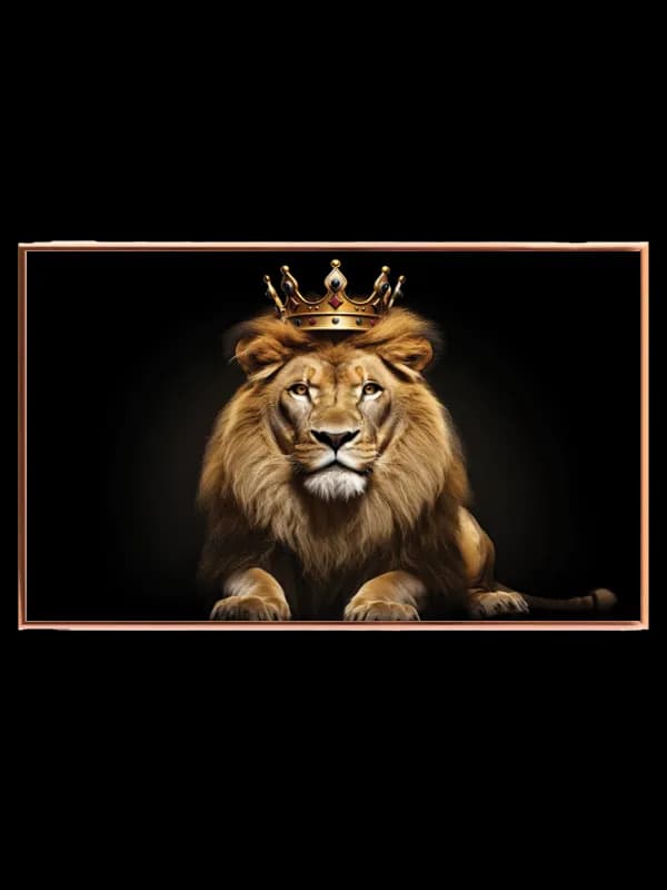 Lion With Crown Plakat