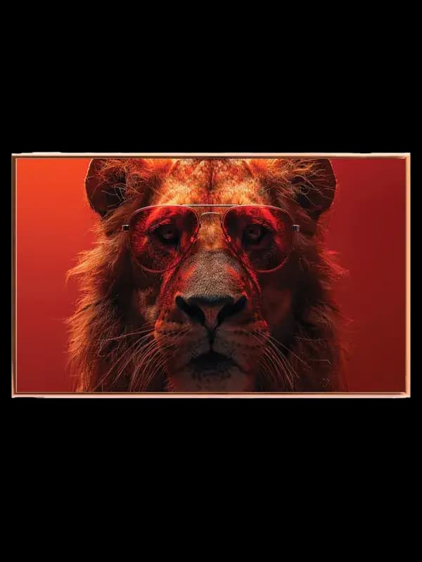 Lion With Sunglasses No2 Plakat