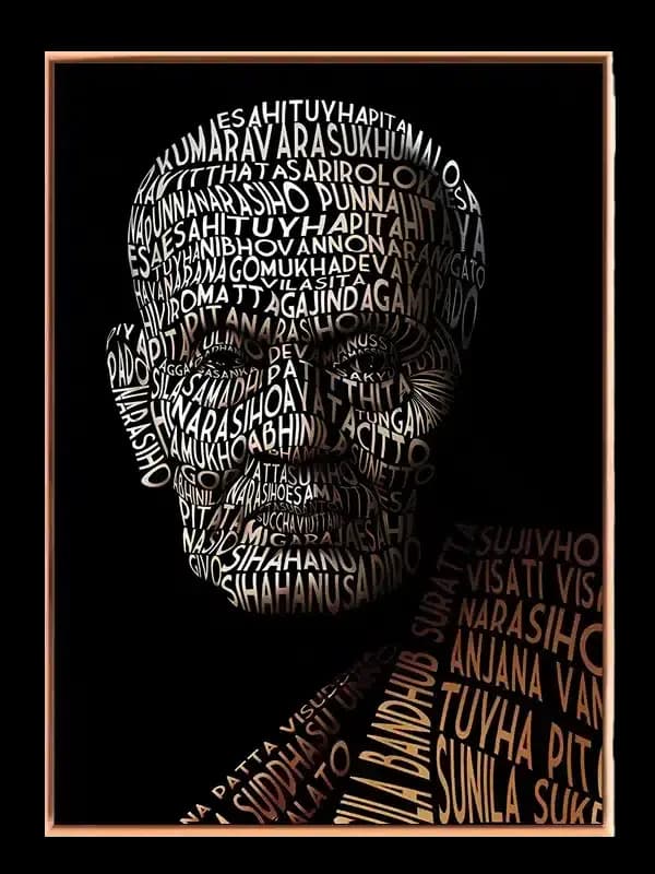 Typografisk Berømtheds Silhuet