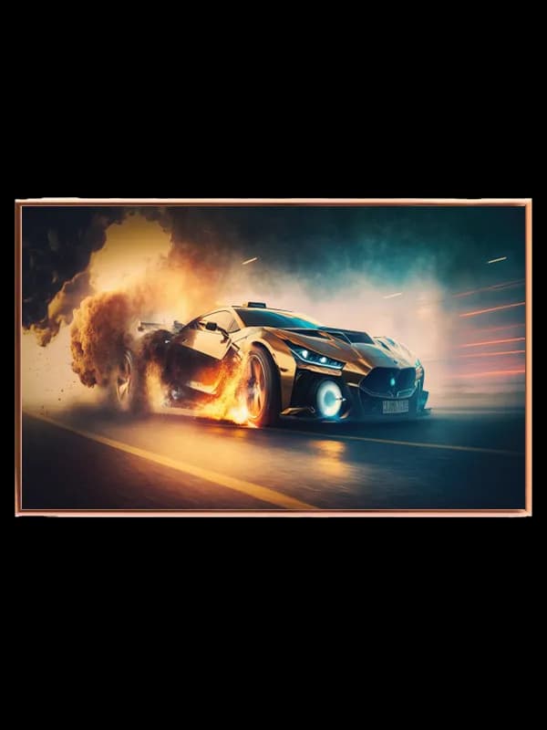 Futuristisk Racercar Plakat