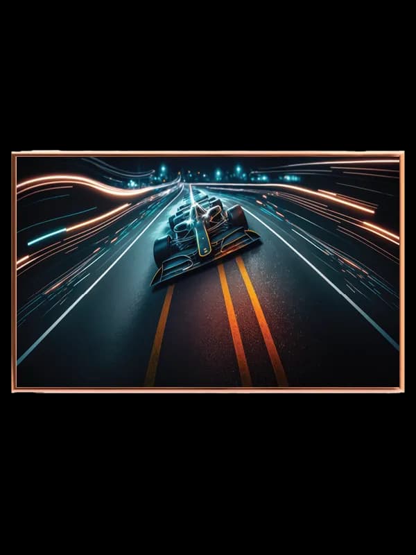 Futuristisk Racerbil Digital Kunst