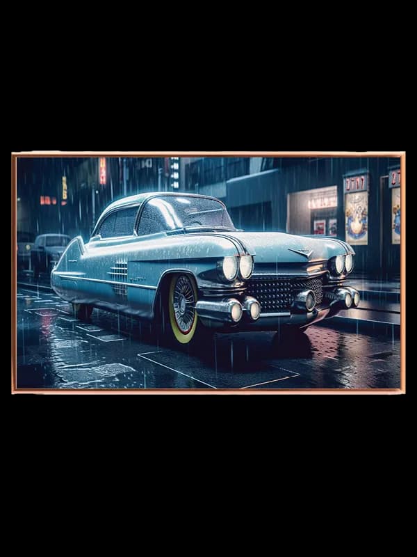 Klassisk Vintage Bil Plakat