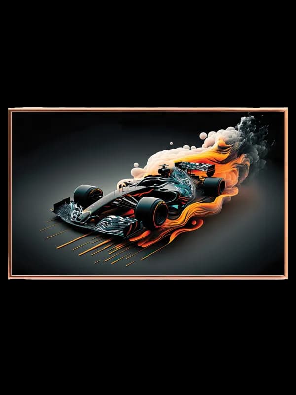 Dynamisk Racerbil Kunst