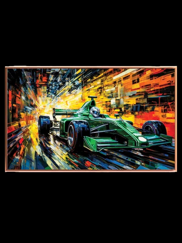 Grøn Formel Racercar