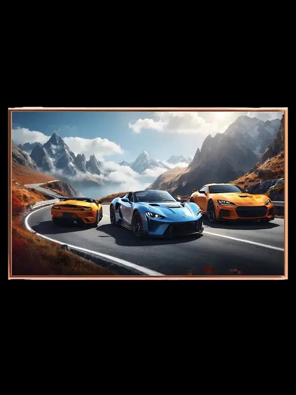 Fartfyldte Bilmomenter Plakat