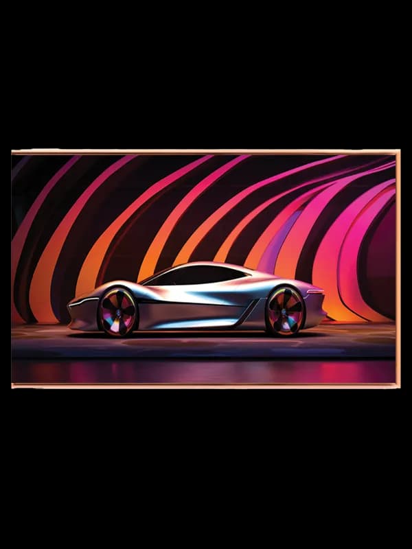 Futuristisk Sportsvogn Design