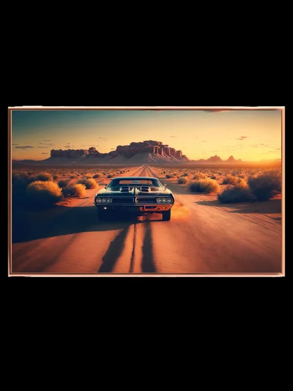 Klassisk Muscle Car Kørsel