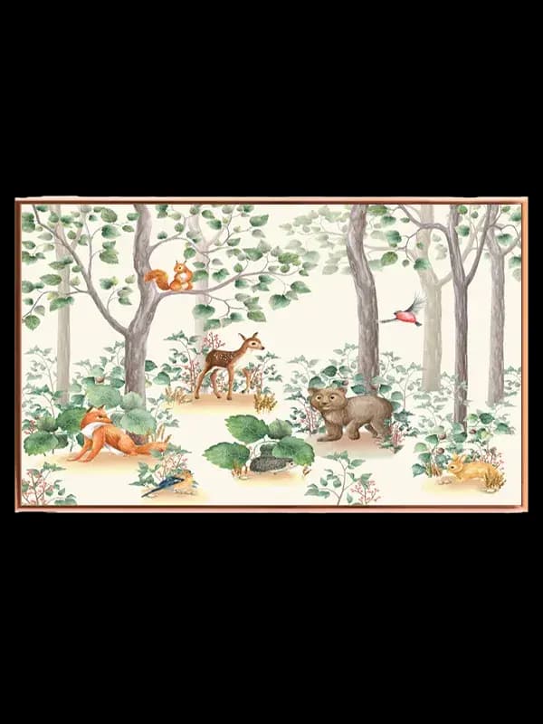Playful Forest Animal Friends Plakat