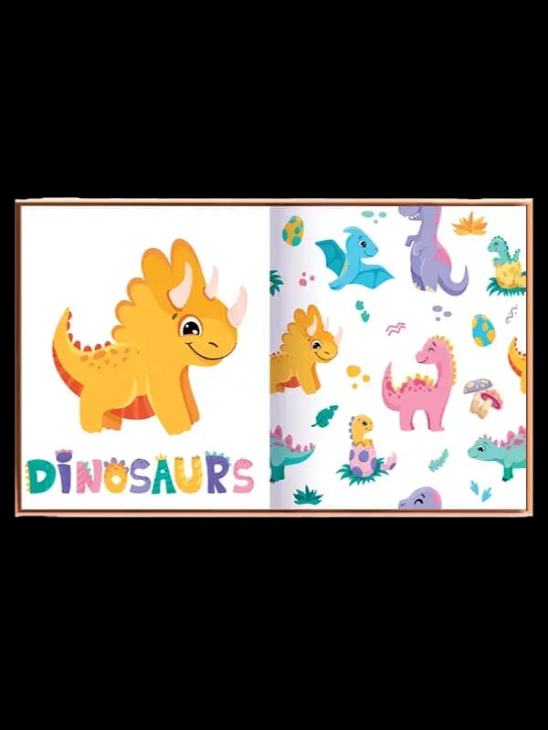 Playful Cute Dinosaur Friends Plakat