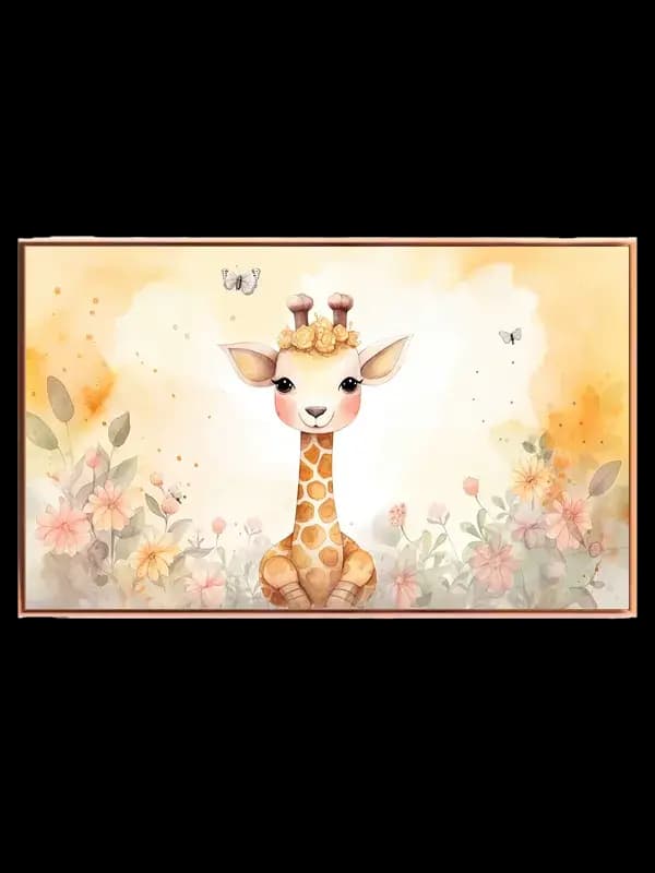 Gentle Baby Giraffe Wonder Plakat