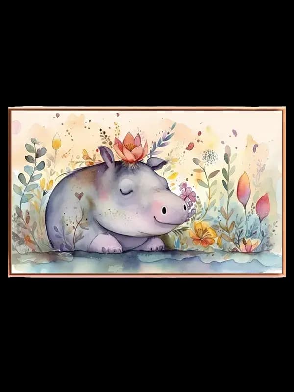 Gentle Hippo Dreamscape Plakat