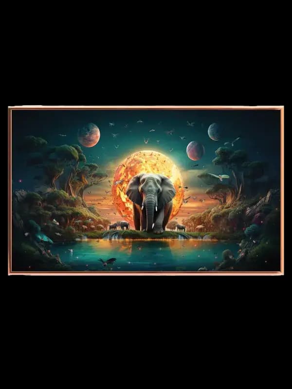 Magical Elephant Sunset Plakat