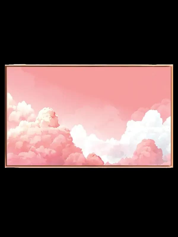 Dreamy Pink Cloudscape Plakat