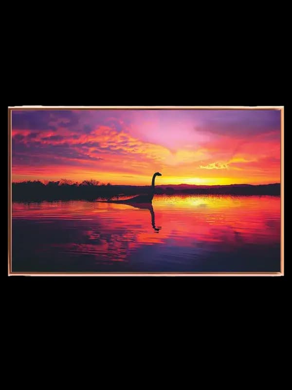 Mystical Loch Ness Dinosaur Plakat