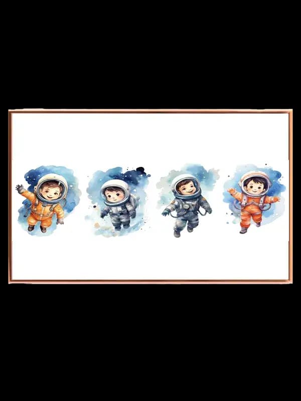 Playful Little Astronauts Adventure Plakat