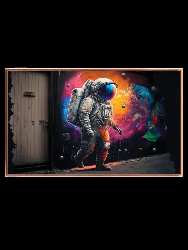 Skæv Astronaut Plakat