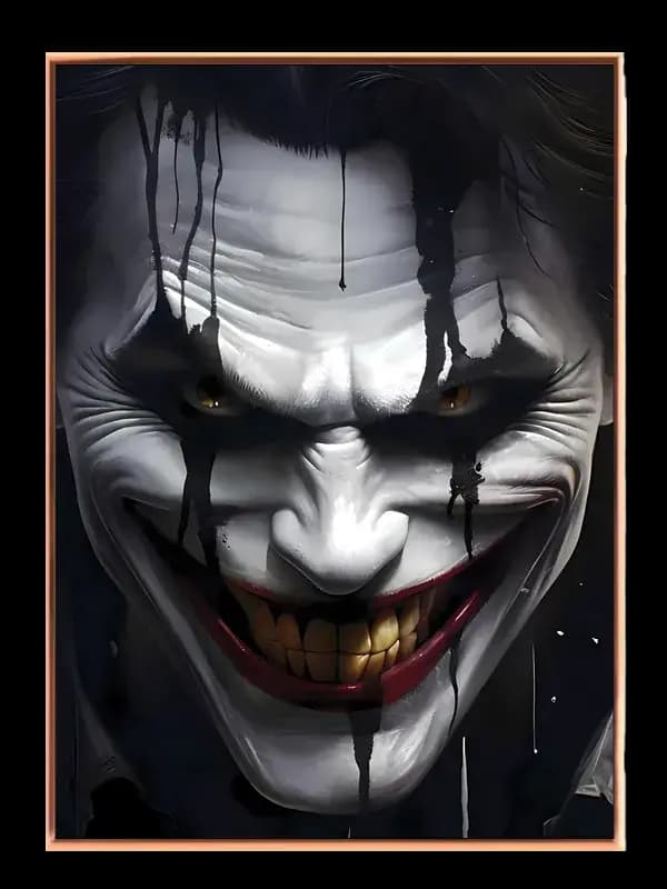 Mørkt Klovneansigt med Smil
