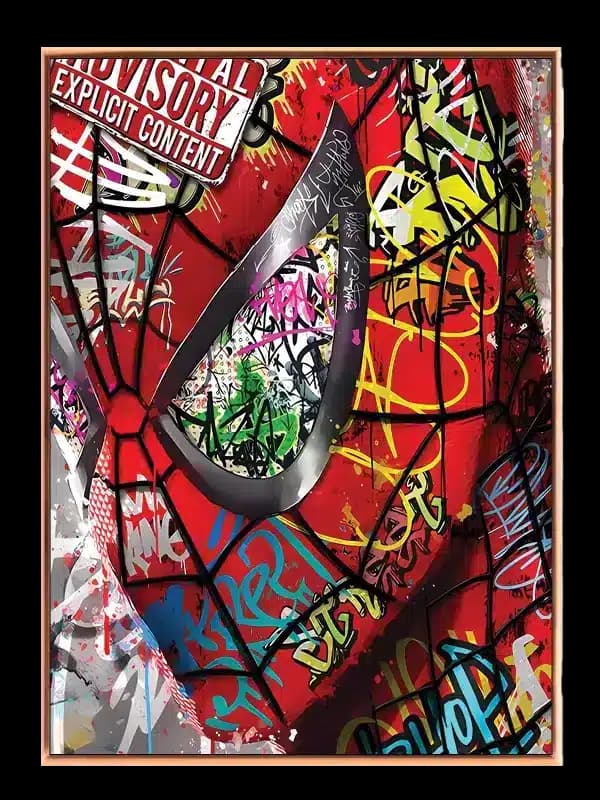 Graffiti Spider Mask Close-up