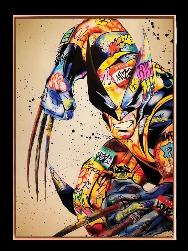 Graffiti Wolverine med Kløer