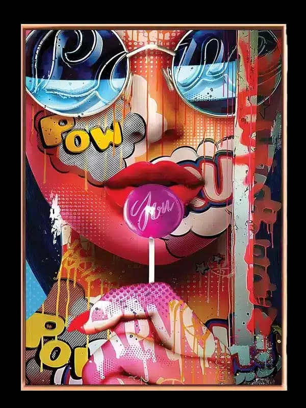Pop Art Læber med Slik