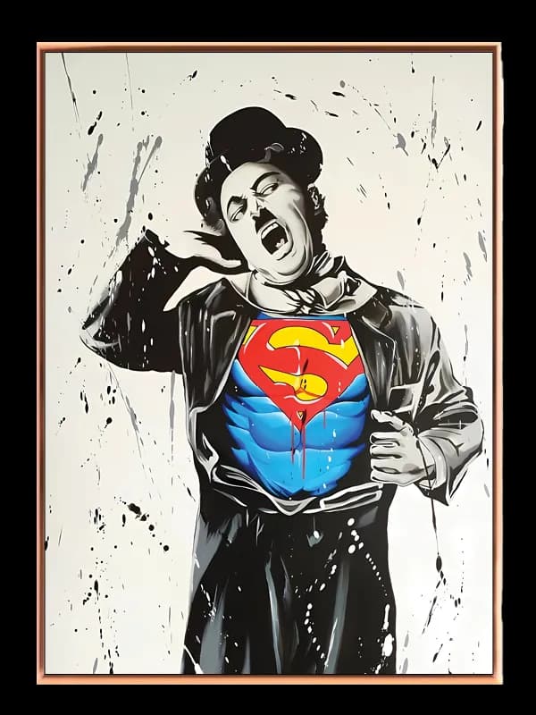 Chaplin med Superhelt Emblem