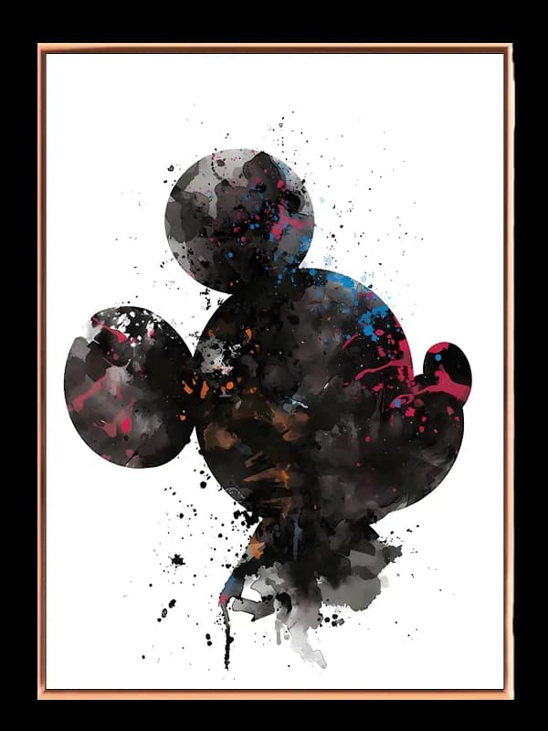 Abstrakt Mus Silhuet Splash