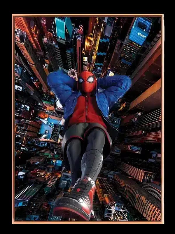 Spider-man Over Neonbyen