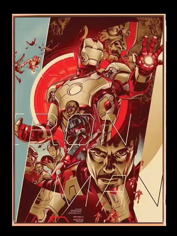 Iron Man Rød Collage